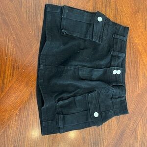 Black Women's Cargo miniskirt